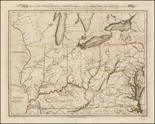Mid-Atlantic and Midwest Map By Morris Birkbeck