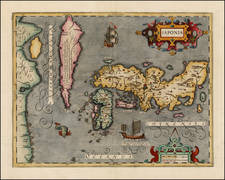 Japan and Korea Map By Jodocus Hondius