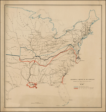 United States, Mid-Atlantic, South, Southeast and Midwest Map By United States Coast Survey