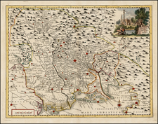 Balkans and Italy Map By Giambattista Albrizzi