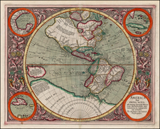 World, Western Hemisphere, South America and America Map By Michael Mercator