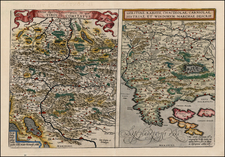 Austria, Balkans and Northern Italy Map By Abraham Ortelius