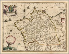 Europe and Spain Map By Willem Janszoon Blaeu