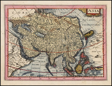 Asia and Asia Map By Johannes Cloppenburg