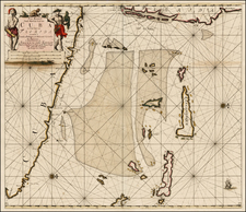 Florida, Caribbean, Cuba and Bahamas Map By Johannes Van Keulen