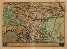 Balkans Map By Abraham Ortelius