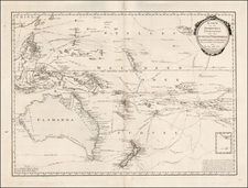 Australia & Oceania, Australia, Oceania, New Zealand and Other Pacific Islands Map By Franz Johann Joseph von Reilly