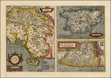 Northern Italy and Corsica Map By Abraham Ortelius