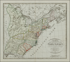 United States Map By Franz Ludwig Gussefeld