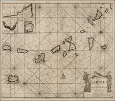 Caribbean Map By Johannes Van Keulen