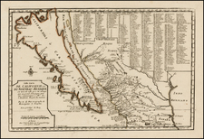 Baja California and California Map By Nicolas de Fer