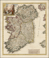 Ireland Map By Giambattista Albrizzi