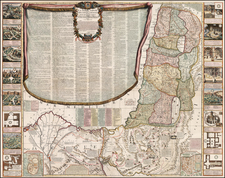 Holy Land Map By Jean-Baptiste Nolin