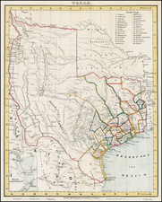 Texas Map By Carl Flemming