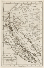 Southwest, Baja California and California Map By A. Krevelt