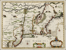 New England and Mid-Atlantic Map By John Speed