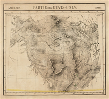 Rocky Mountains Map By Philippe Marie Vandermaelen