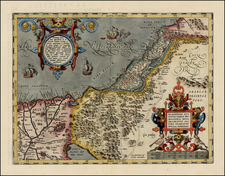 Middle East, Holy Land and Egypt Map By Abraham Ortelius