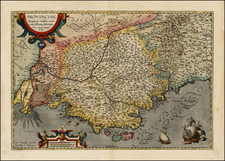 France Map By Abraham Ortelius