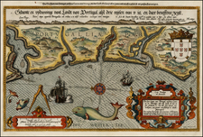 Portugal Map By Lucas Janszoon Waghenaer