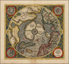 Northern Hemisphere, Polar Maps and Alaska Map By Gerard Mercator