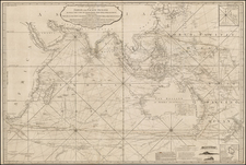 Indian Ocean, China, Japan, Korea, India, Southeast Asia, Philippines, Other Islands, Central Asia & Caucasus and Middle East Map By Laurie & Whittle