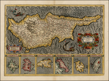 Cyprus and Greece Map By Gerard Mercator