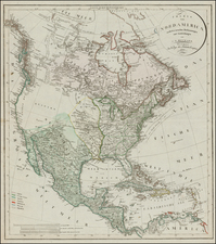 United States, Southeast, North America and Canada Map By Christian Gottlieb Reichard