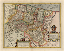 Italy Map By Abraham Ortelius