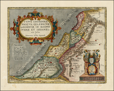 Holy Land Map By Abraham Ortelius