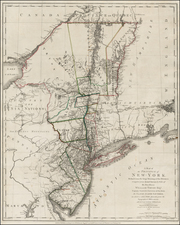 Mid-Atlantic Map By Claude Joseph Sauthier / Bernard Ratzer