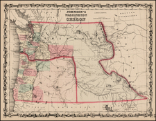 Rocky Mountains Map By Alvin Jewett Johnson  &  Ross C. Browning