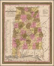 South Map By Samuel Augustus Mitchell