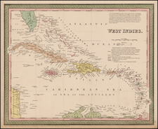 Caribbean Map By Thomas, Cowperthwait & Co.