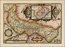 Northern Italy Map By Abraham Ortelius