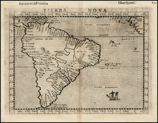 South America Map By Girolamo Ruscelli