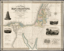 Holy Land Map By R. Creighton