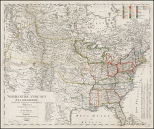 United States Map By F.W. Streit