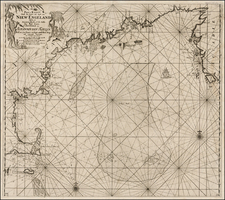 New England and Canada Map By Johannes Van Keulen