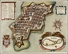 Malta Map By Matthaus Merian