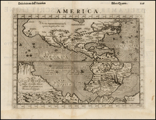 Western Hemisphere, South America, Australia and America Map By Girolamo Ruscelli / Giovanni Botero