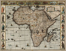 Africa and Africa Map By John Speed