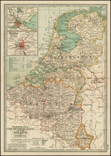 Europe and Netherlands Map By The Century Company