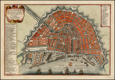 Netherlands Map By Nicolas de Fer