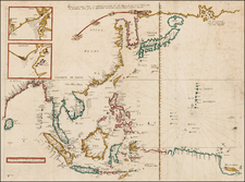 China, Japan, Korea, India, Southeast Asia, Philippines and Other Islands Map By Melchisedec Thevenot