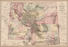 Plains and Rocky Mountains Map By Samuel Augustus Mitchell Jr.