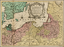 Poland, Baltic Countries and Germany Map By Universal Magazine