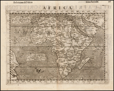 Africa and Africa Map By Girolamo Ruscelli / Giovanni Botero