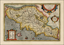 Italy Map By Abraham Ortelius