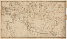 Central Asia & Caucasus, Turkey & Asia Minor and Russia in Asia Map By Harper Brothers